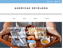 Tablet Screenshot of americanheirloom.com